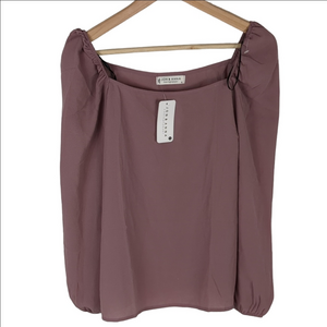 NWT Square Collar Puff Long Sleeve Blouse Size Small